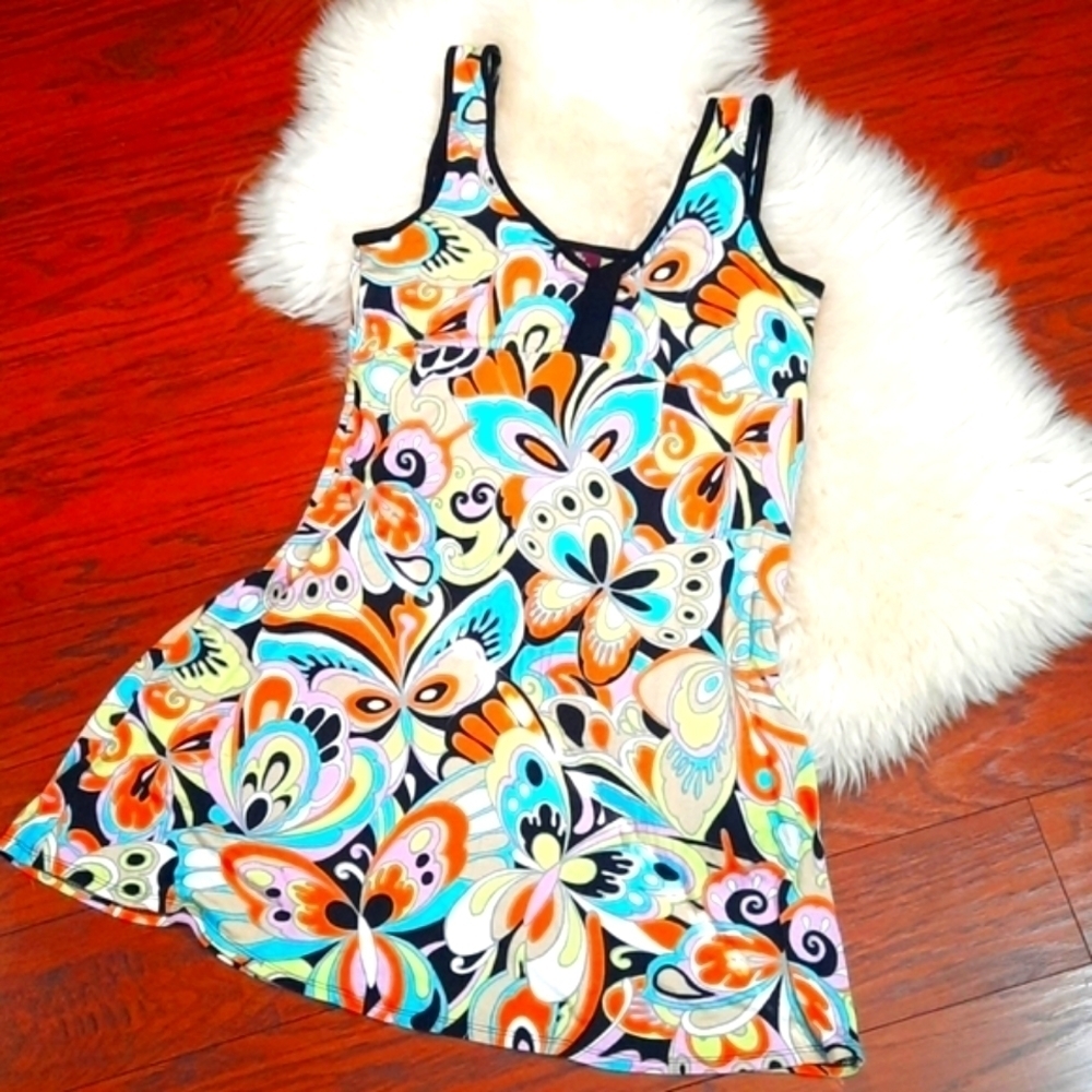Salaam Printed Tank Swing Dress